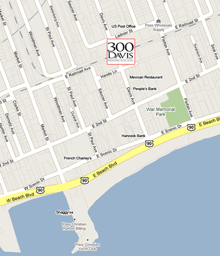 300 davis map